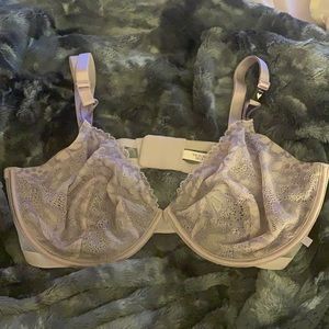 Light purple Lace unlined Demi bra